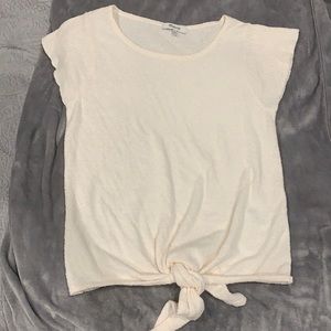 Cream Madewell Short Sleeve Terrycloth Shirt